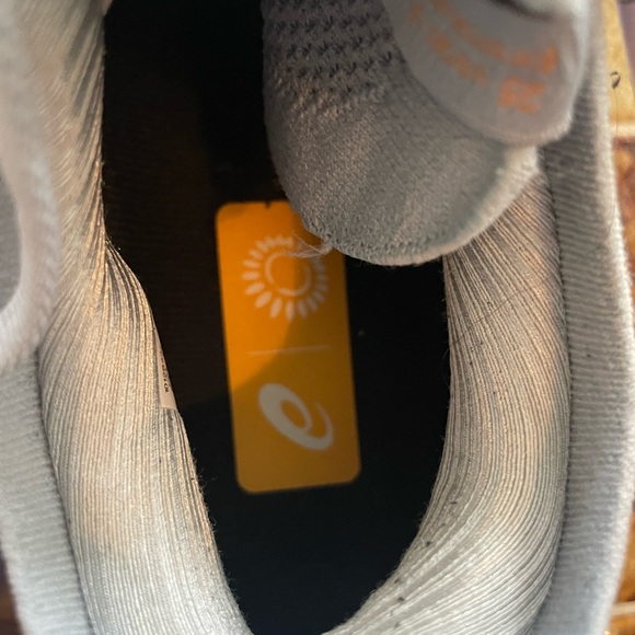 Asics Women's Gray and Purple Athletic Shoes - Picture 5 of 6